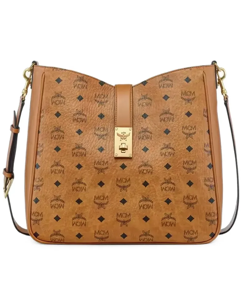 MCM Große Tracy Schultertasche - Braun Braun