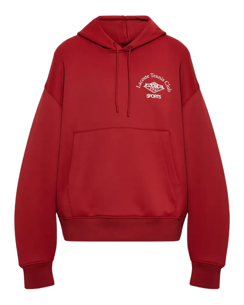 Lacoste Runway Oversized-Hoodie - Rot Rot