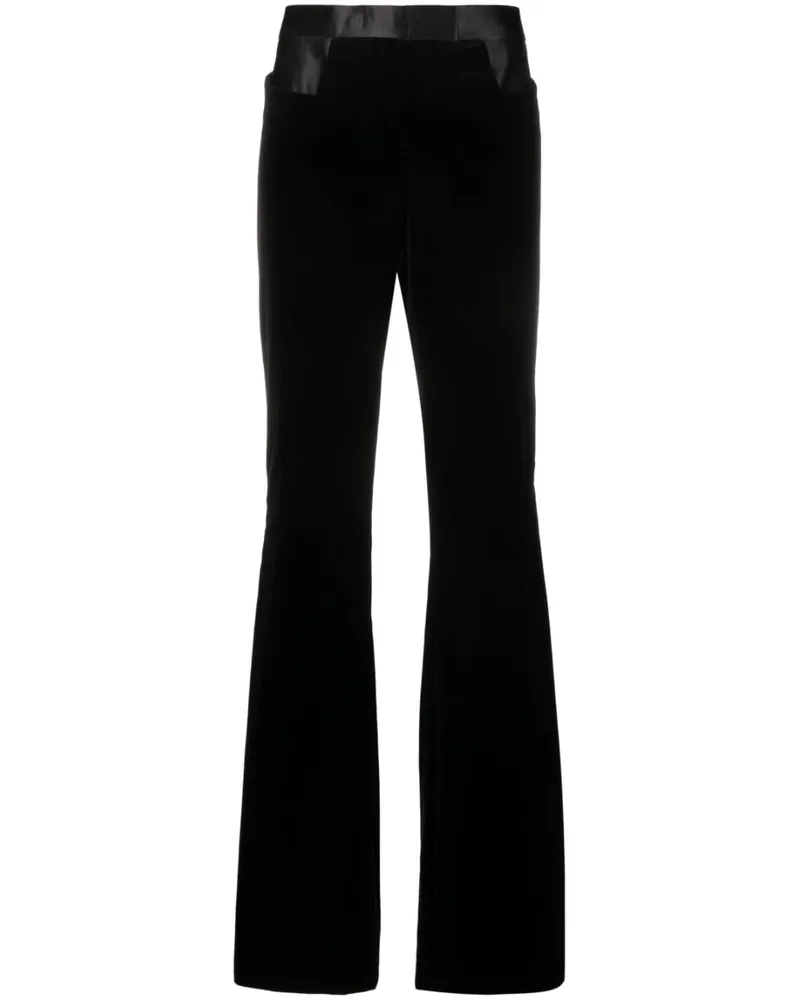 Tom Ford Ausgestellte High-Waist-Hose - Schwarz Schwarz
