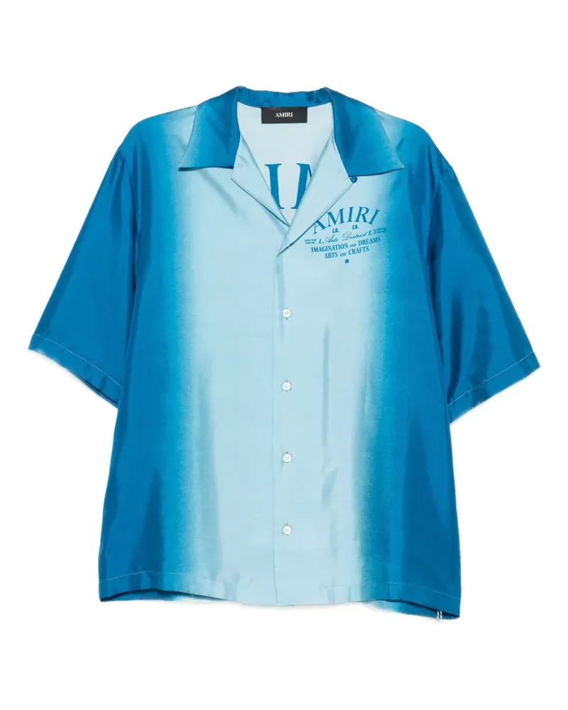 Amiri Arts District camp shirt - Blau Blau