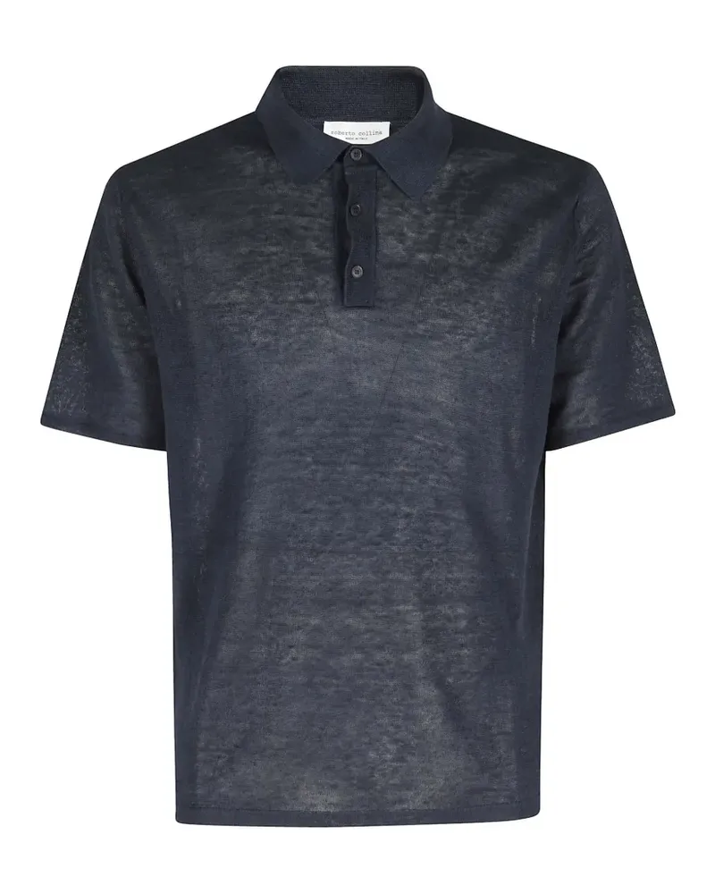 Roberto Collina Klassisches Poloshirt - Blau Blau