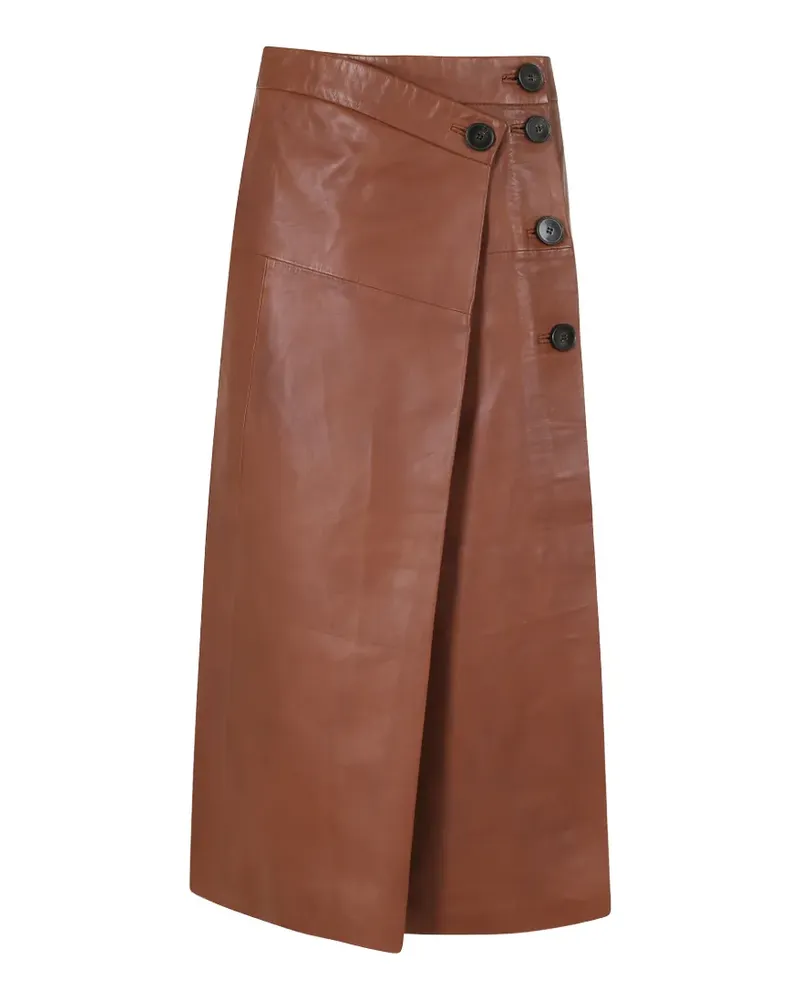 IRO Rimera leather skirt - Braun Braun