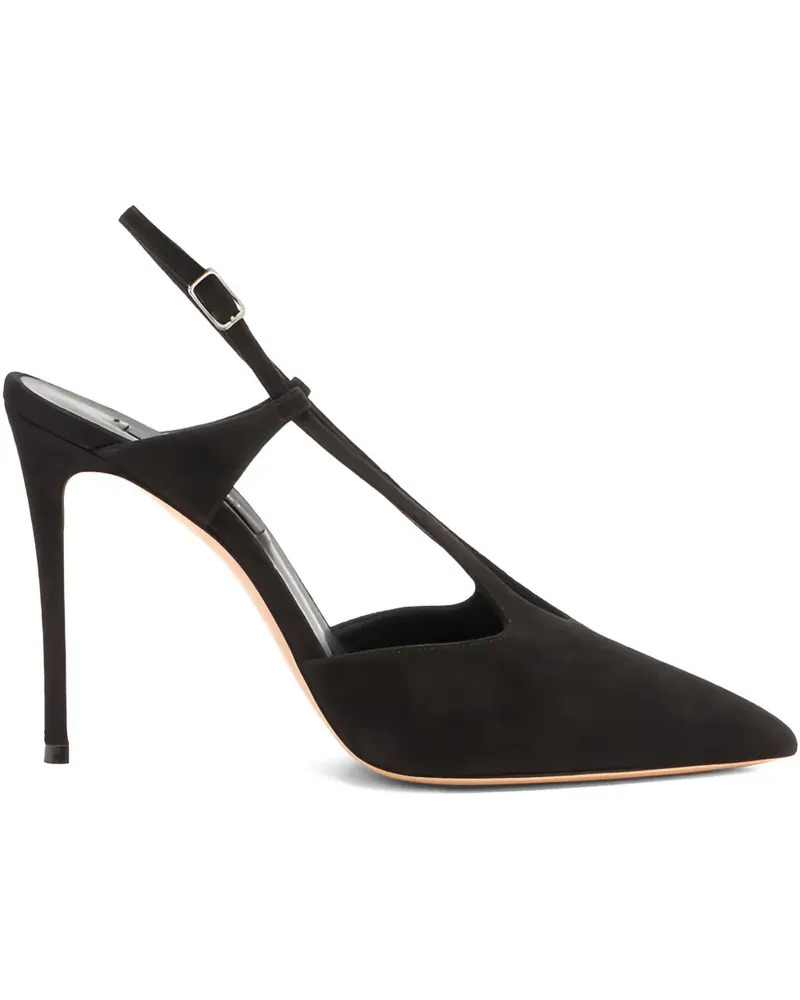 Casadei Julia Camoscio Pumps 100mm - Schwarz Schwarz