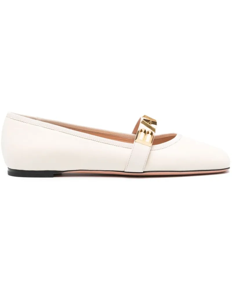 Bally Ballerinas mit Logo - Nude Nude