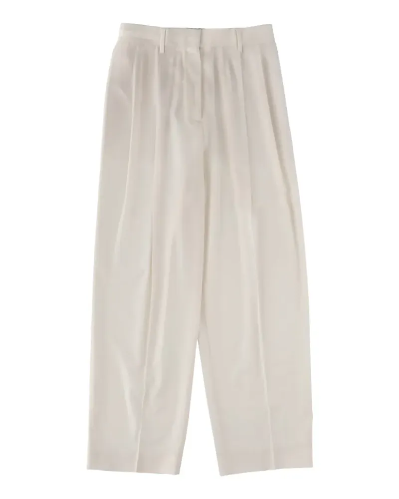 Fabiana Filippi Plissierte Hose - Weiß Weiß