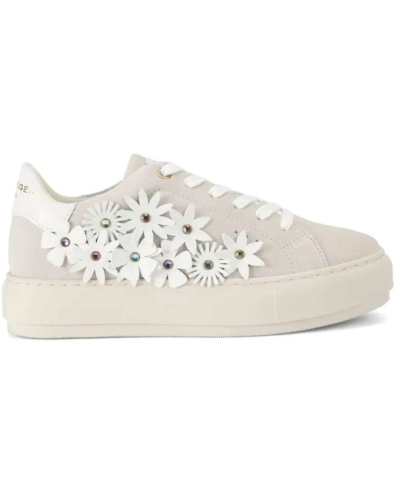 Kurt Geiger Laney Flower Sneakers - Weiß Weiß