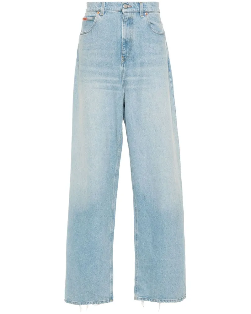 Martine Rose Gerade Jeans im Distressed-Look Blau