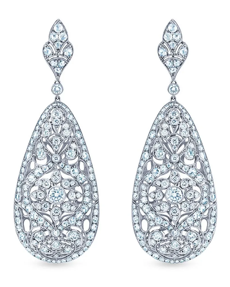 KWIAT 18kt Weißgoldohrringe mit Diamanten - Silber Silber