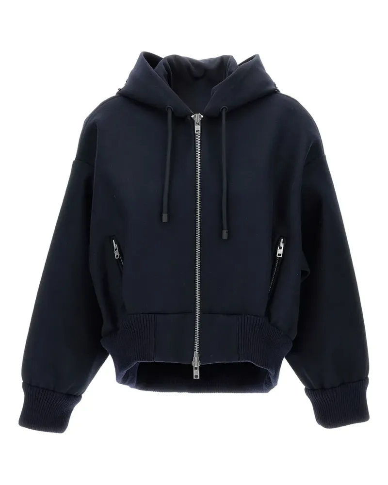 Simone Rocha Zweifarbige Kapuzenjacke - Blau Blau