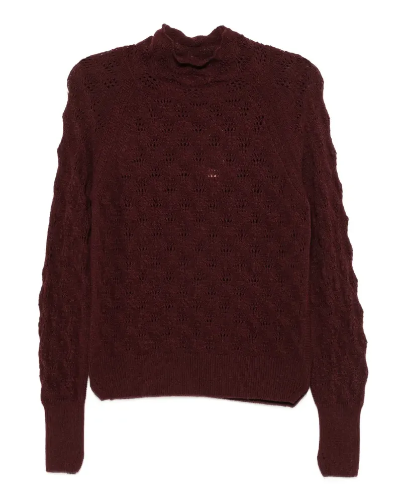 Ermanno Scervino Pullover in Pointelle-Strick - Rot Rot