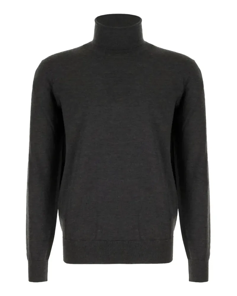 Ermenegildo Zegna dark grey mélange roll-neck sweater - Grau Grau
