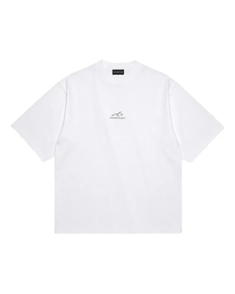 Balenciaga Mittelgroßes Bodies T-Shirt in Weiß Weiß