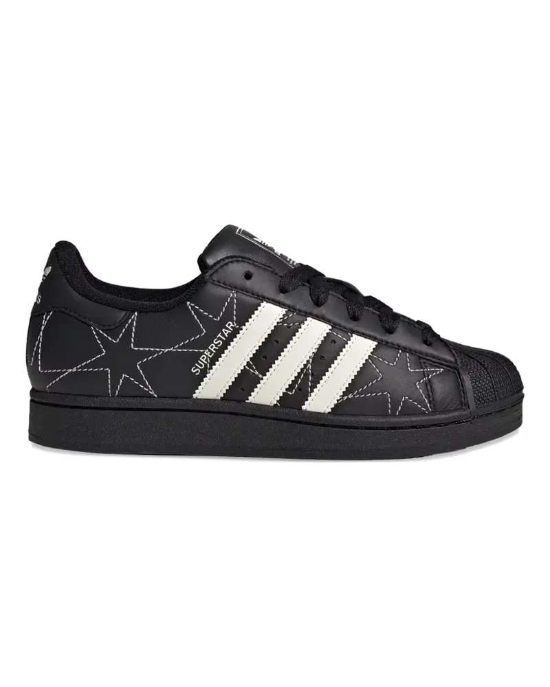 adidas Superstar star II embroidered sneakers - Schwarz Schwarz