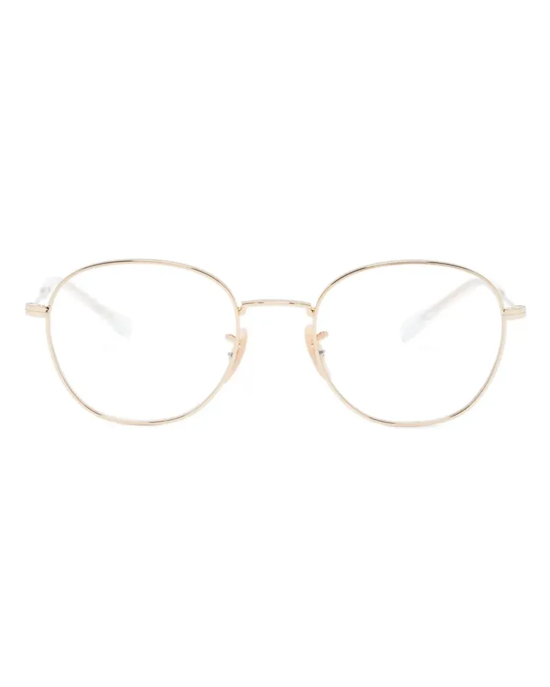 Ray Ban Runde Brille mit Glanzoptik - Gold Gold
