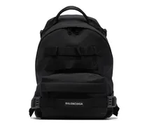 Kleiner Rucksack im Military-Look - Schwarz