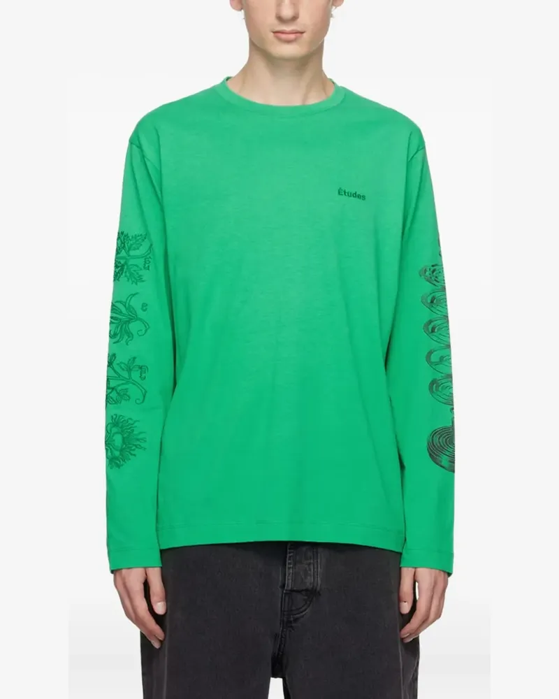 Études Studio x Batia Suter Wonder Langarmshirt mit Print - Grün Grün