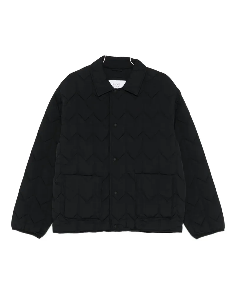 Kitsuné quilted padded jacket - Schwarz Schwarz
