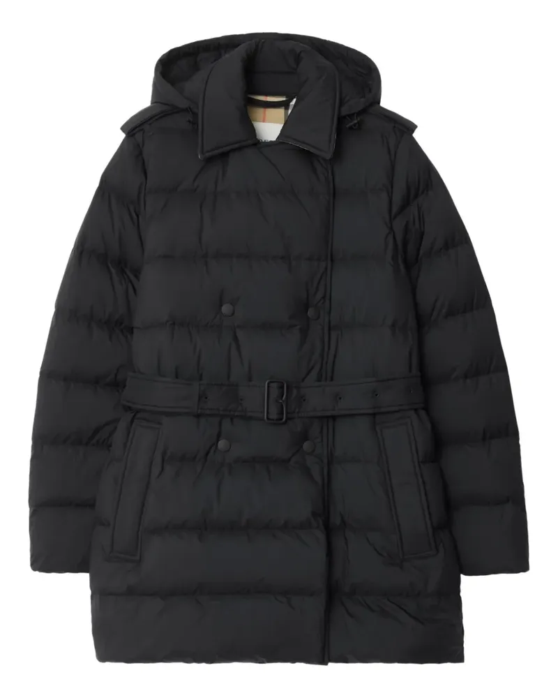 Burberry Daunenjacke mit Kapuze - Schwarz Schwarz