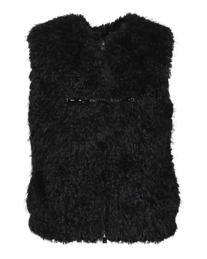 Heliot Emil Vanta Weste aus Faux Fur - Schwarz Schwarz