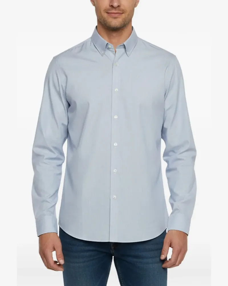 HUGO BOSS Elliott Hemd mit Nadelstreifen - Blau Blau