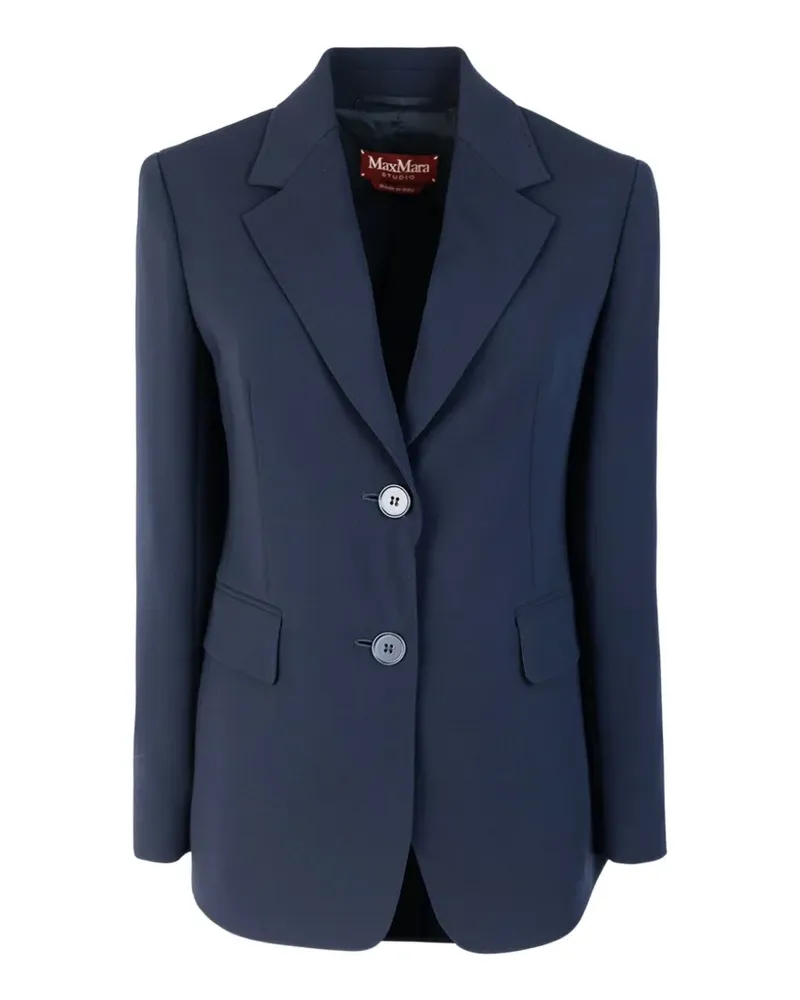 Max Mara Blazer mit fallendem Revers - Blau Blau