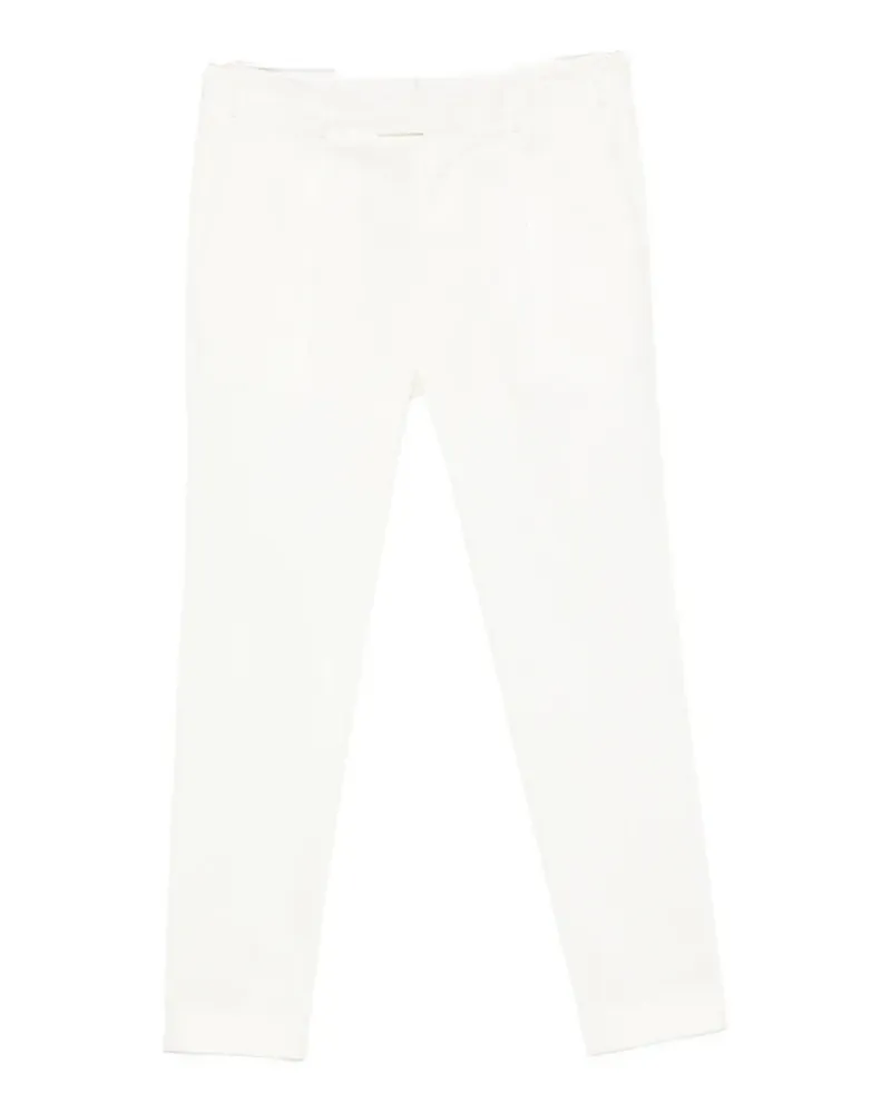 PT TORINO pleated turn-up trousers - Weiß Weiß