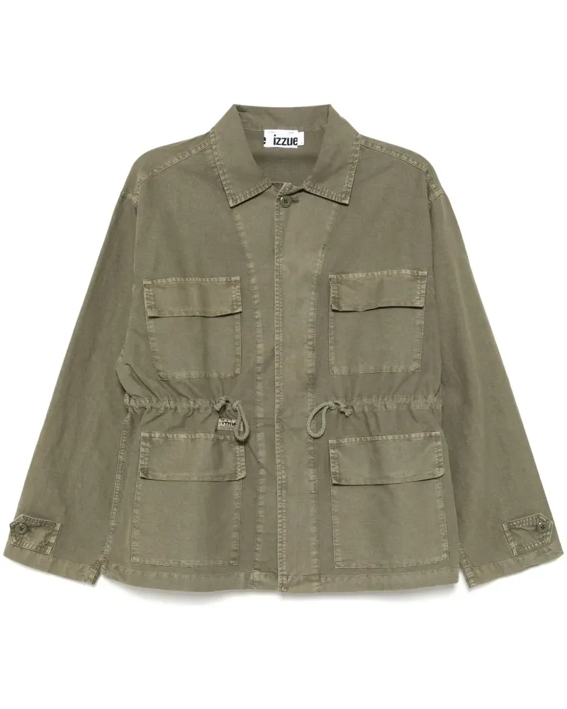 Izzue Jacke im Military-Look - Grün Grün