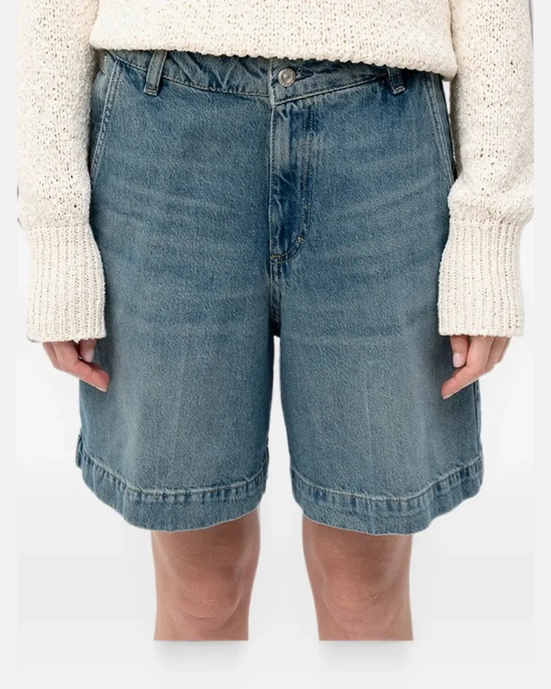 HUGO BOSS faded denim shorts - Blau Blau