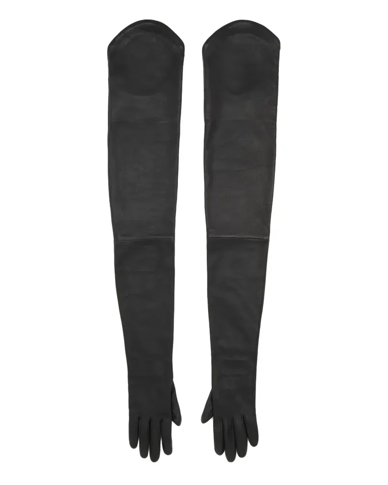 Maison Margiela Handschuhe aus Leder - Schwarz Schwarz