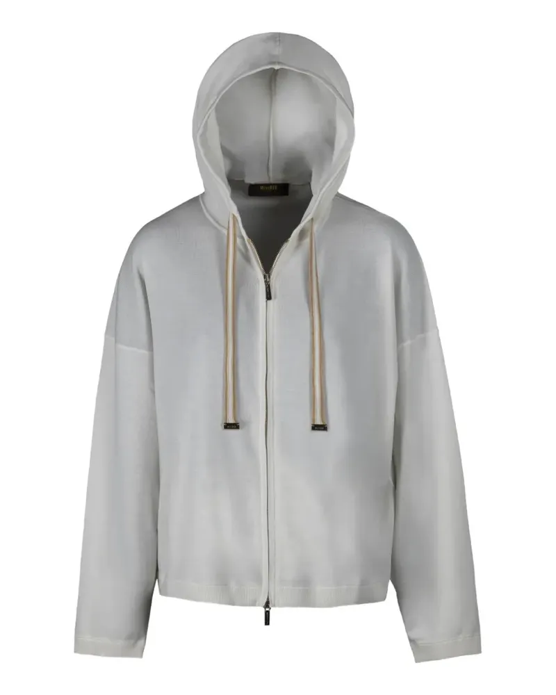 MOORER Ametea zip-up hoodie - Weiß Weiß