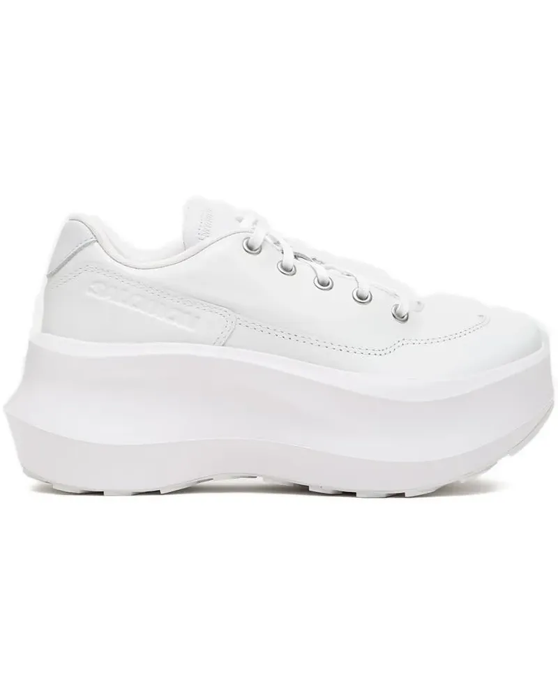 Comme des Garçons Salomon leather platform sneakers - Weiß Weiß