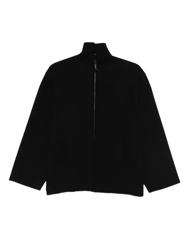 ASPESI Sweatshirt mit Reißverschluss - Schwarz Schwarz