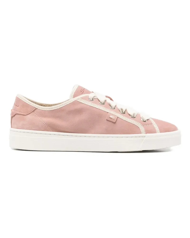 Santoni Sneakers aus Wildleder - Rosa Rosa