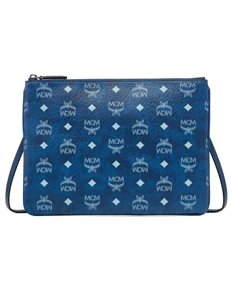 MCM Visetos Umhängetasche - Blau Blau