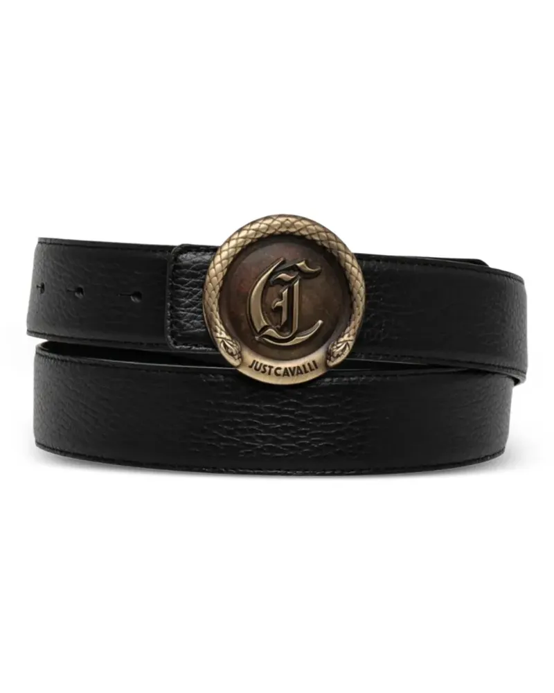 Just Cavalli Gürtel mit Logo-Schnalle - Schwarz Schwarz