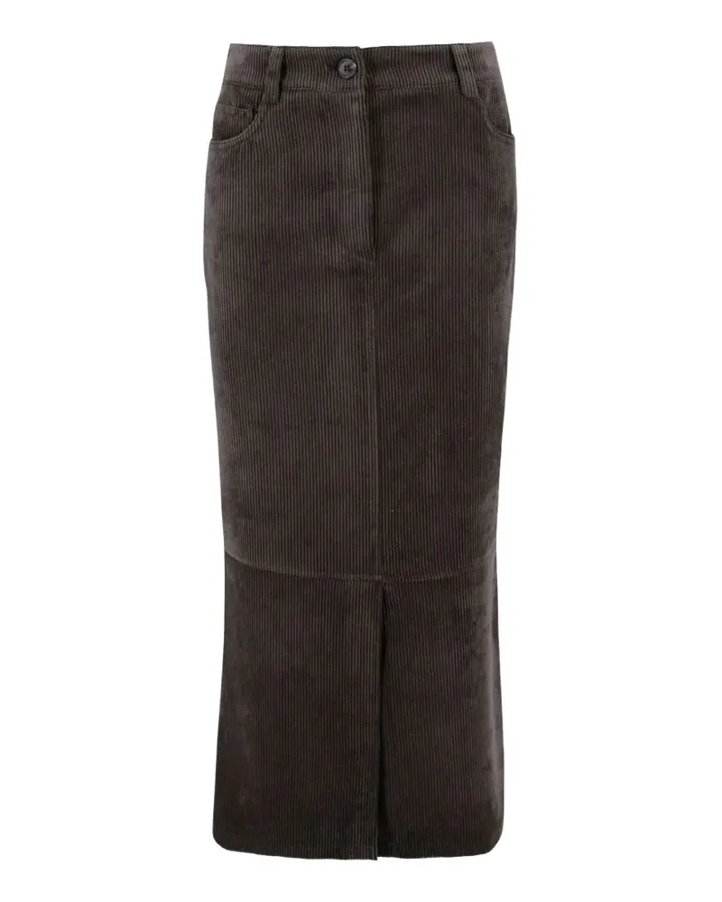 D.EXTERIOR corduroy midi skirt - Braun Braun