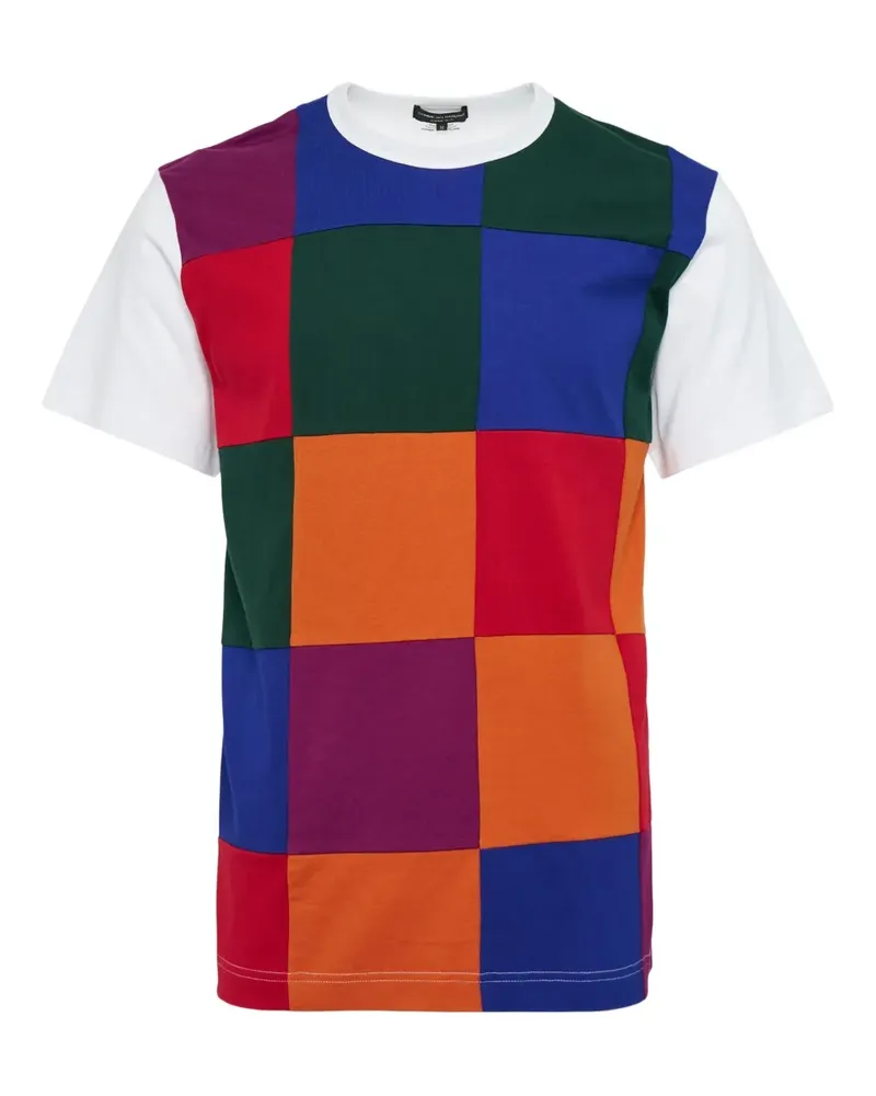 Comme des Garçons T-Shirt in Colour-Block-Optik - Weiß Weiß