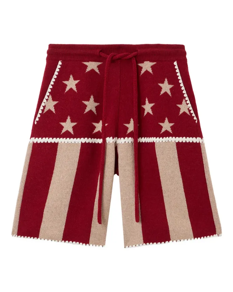 Palm Angels Stars and Stripes Shorts - Rot Rot