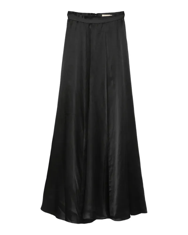 Temperley London Amerie Satinrock - Schwarz Schwarz