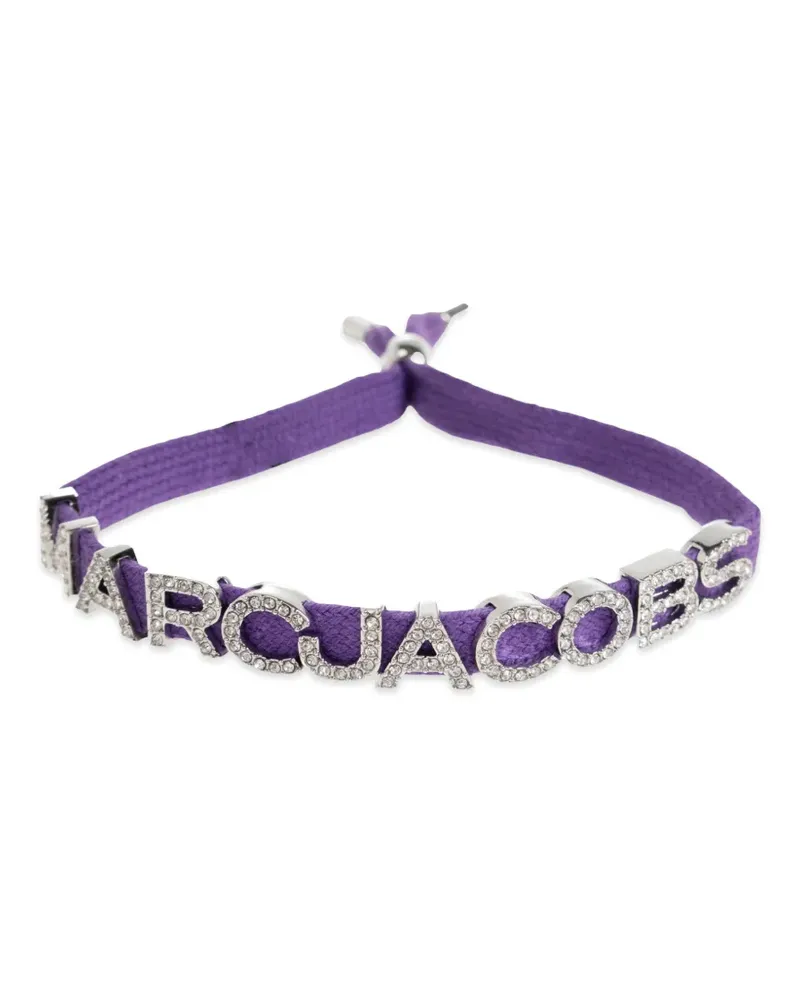 Marc Jacobs crystal-embellished logo bracelet - Violett Violett