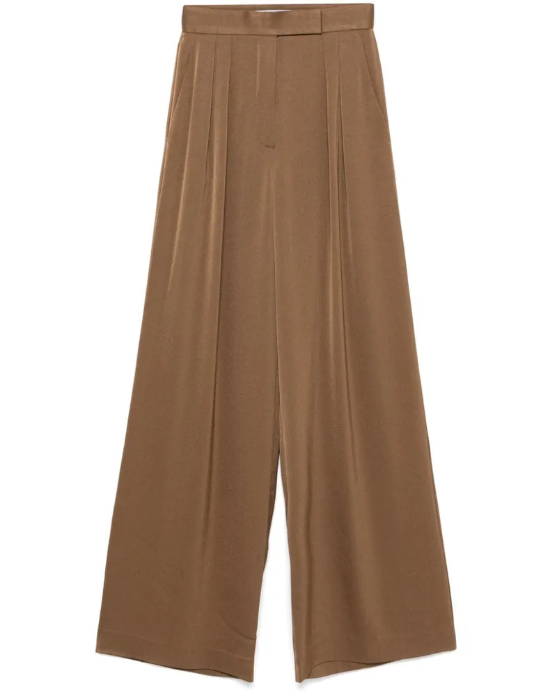 Alex Perry Satinhose mit Falten - Braun Braun