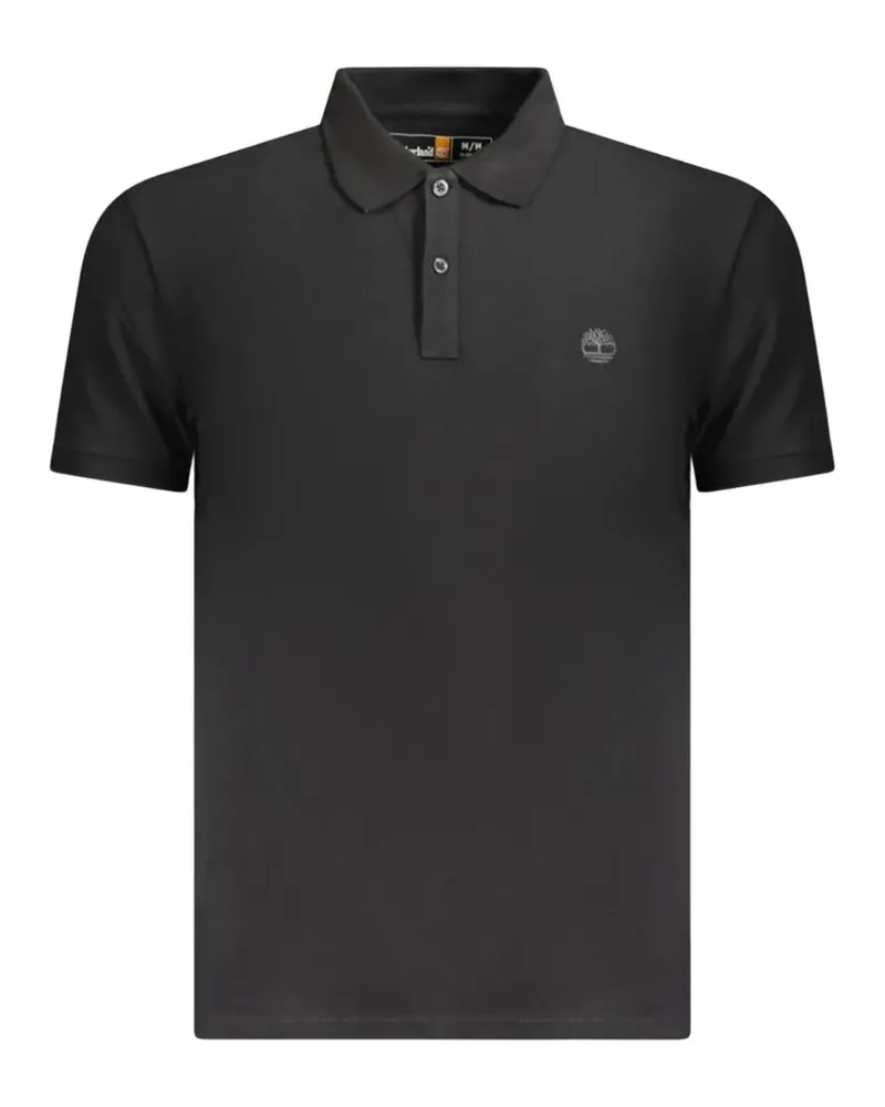 Timberland logo-embroidered cotton polo shirt - Schwarz Schwarz