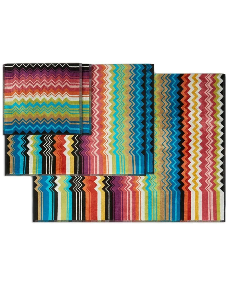 Missoni Home Giacomo Set aus fünf Badetüchern - Mehrfarbig Mehrfarbig