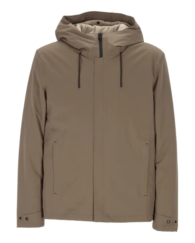 Woolrich Crestmont hooded zip-up jacket - Braun Braun