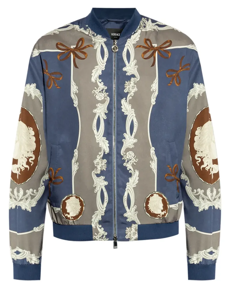 Versace Cameo Bomberjacke - Blau Blau