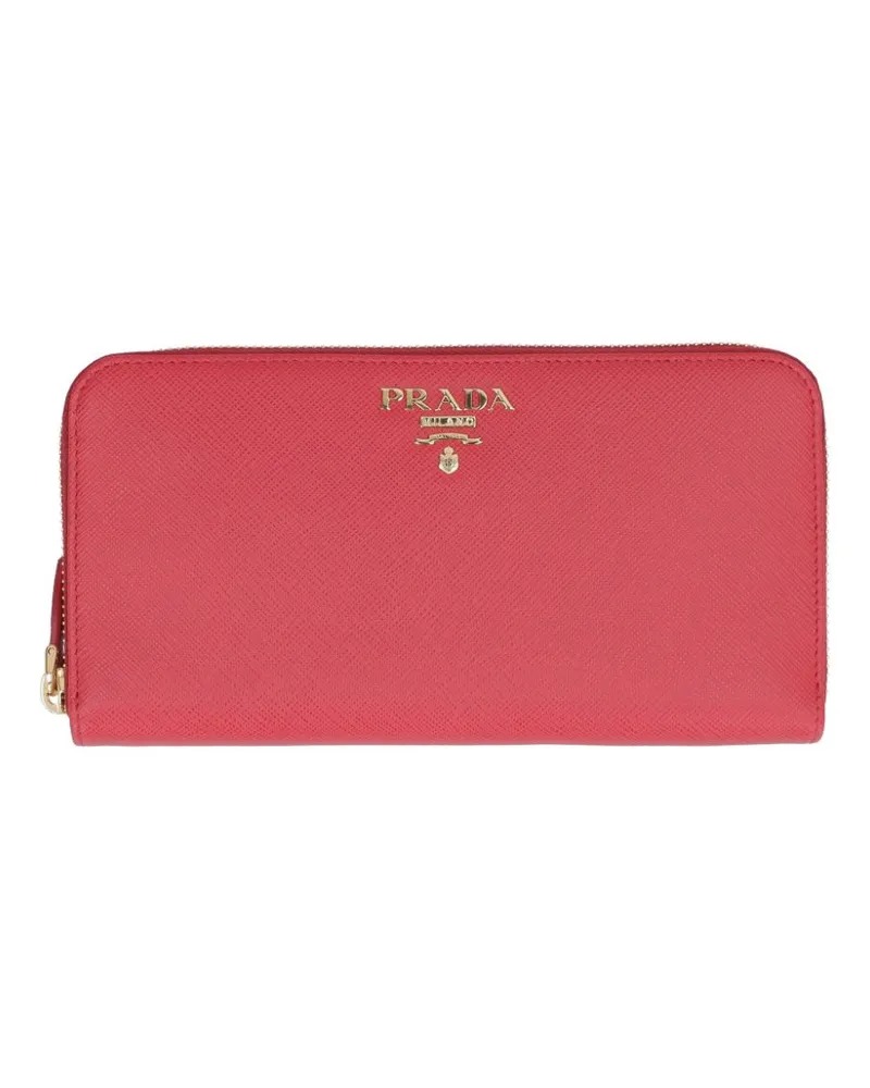 Prada Portemonnaie aus Leder - Rot Rot