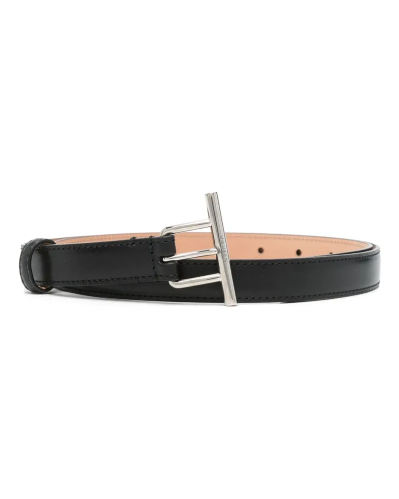 Alexander McQueen Gürtel aus Leder - Schwarz Schwarz