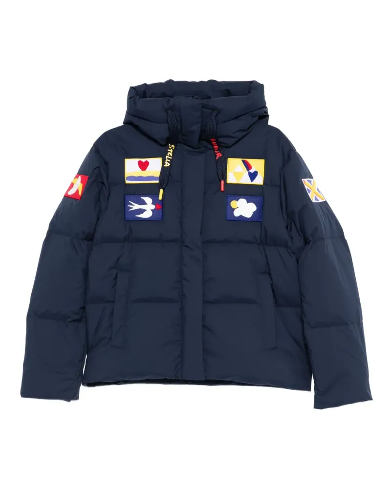 Rossignol detail-appliqué hooded jacket - Blau Blau