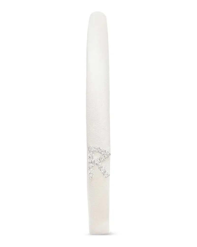 RUSLAN BAGINSKIY crystal-embellished headband - Weiß Weiß