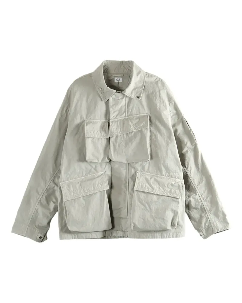 C.P. Company Lens-detail multi-pocket jacket - Nude Nude